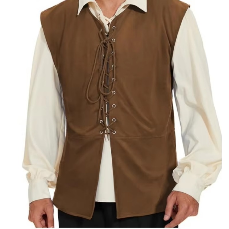 Medieval Renaissance Pirate Go - Mens Fashion Vest recension och pris