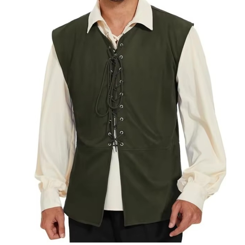 Medieval Renaissance Pirate Go - Mens Fashion Vest recension och pris