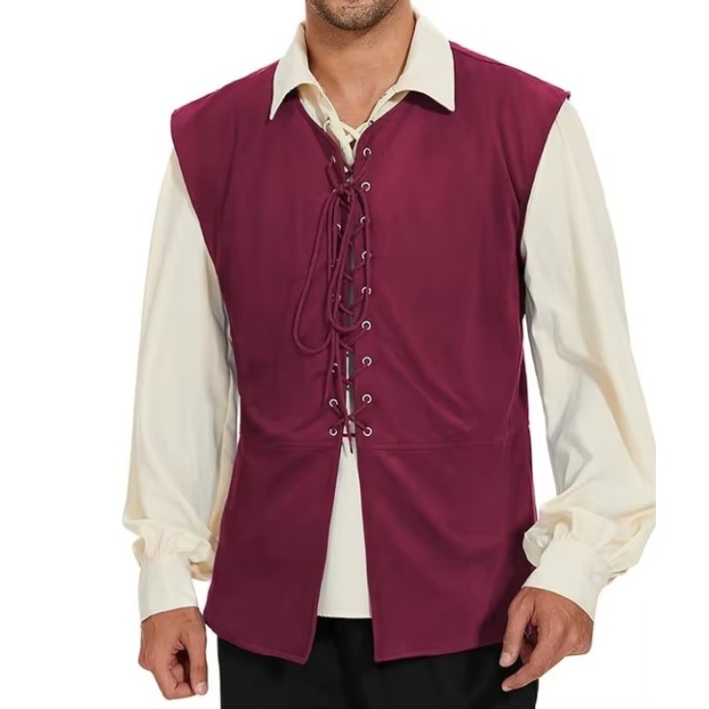 Medieval Renaissance Pirate Go - Mens Fashion Vest recension och pris