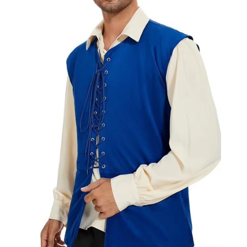 Medieval Renaissance Pirate Go - Mens Fashion Vest recension och pris