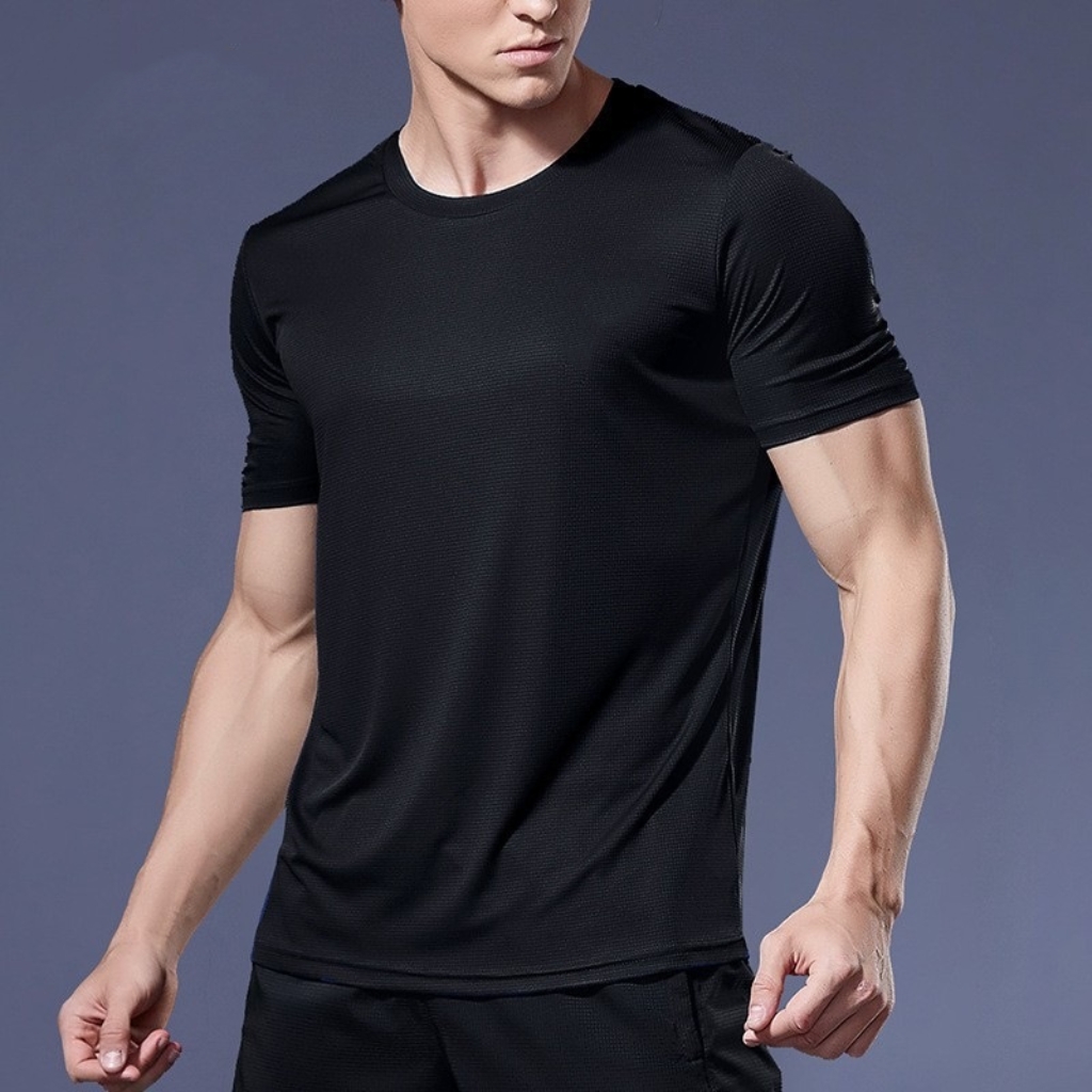 Quick-drying Men Running Shirt - Muscle Tee Workout recension och pris