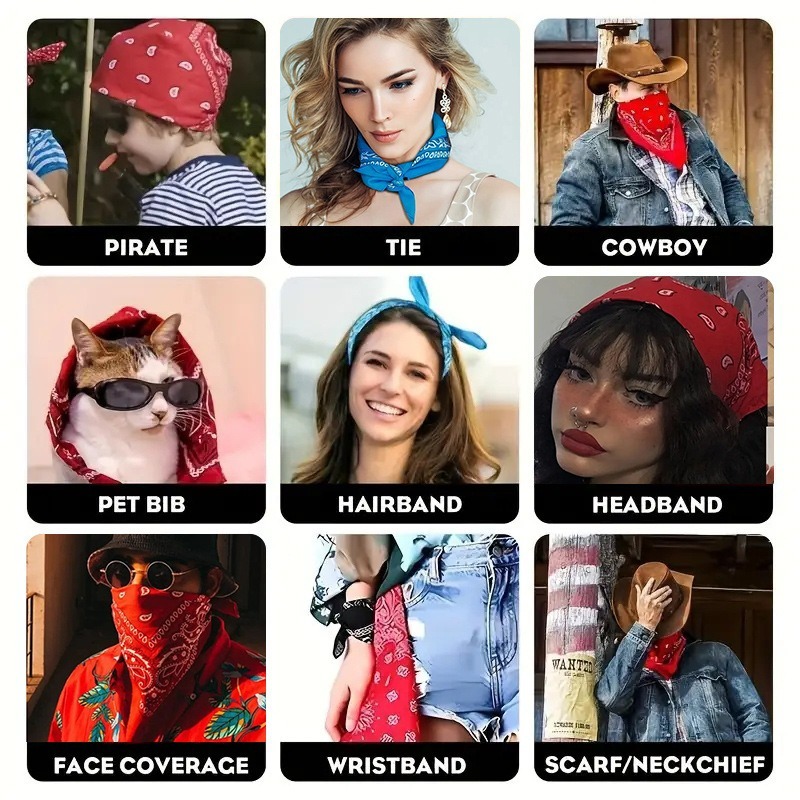 Unisex Men Women Bandana Hairb - Men'S Fashion Head Scarf recension och pris