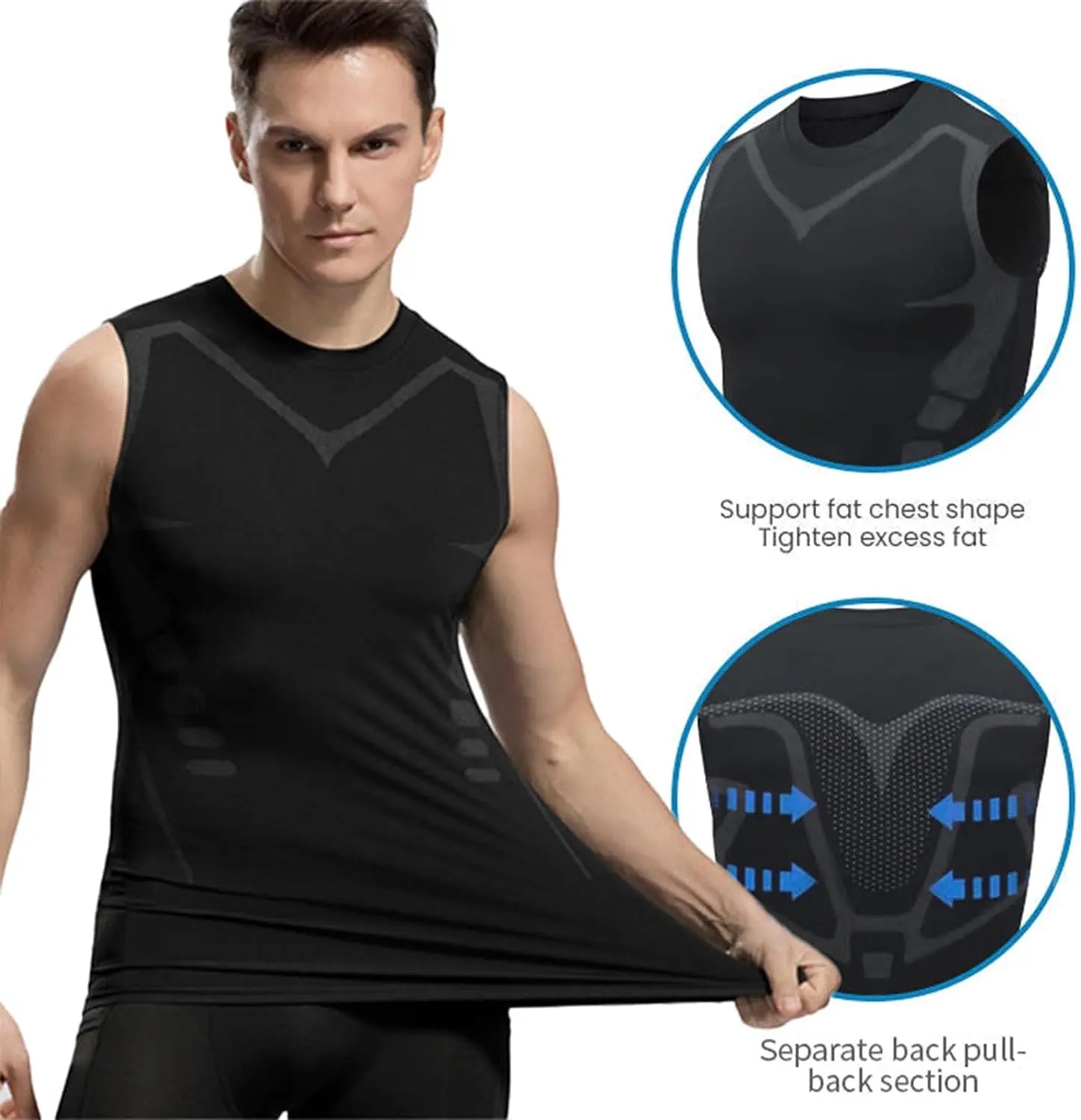 Compression Tank Top Mens Gym  - Muscle Tee Workout recension och pris