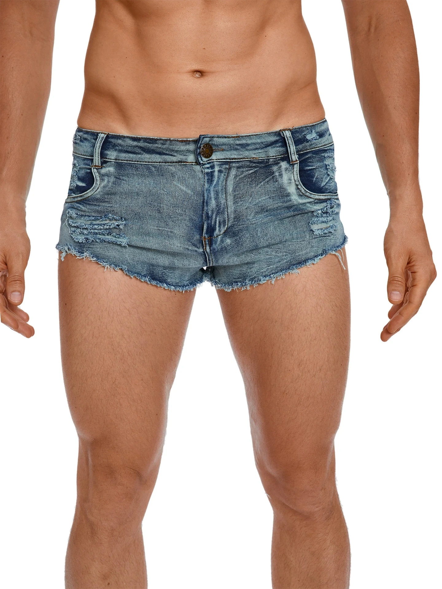 Men's Low Waist Jeans Shorts F - Men'S Fashion Jeans recension och pris
