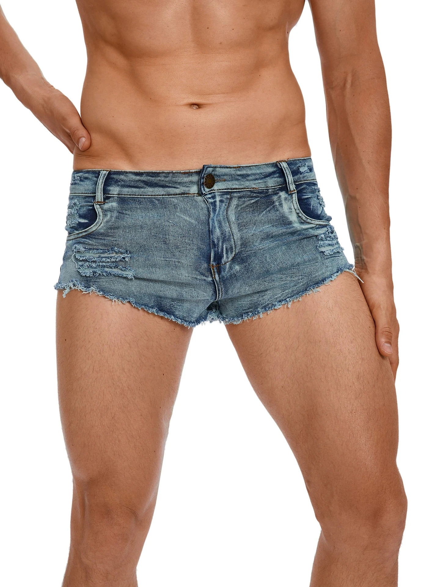 Men's Low Waist Jeans Shorts F - Men'S Fashion Jeans recension och pris