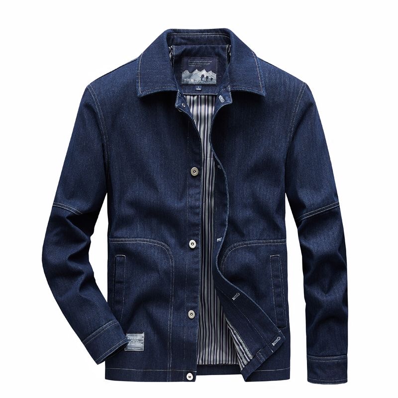 Autumn and Spring Fashion Tren - Mens Fashion Denim Jacket recension och pris