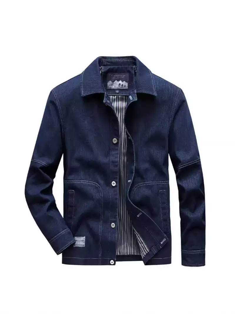 Autumn and Spring Fashion Tren - Mens Fashion Denim Jacket recension och pris