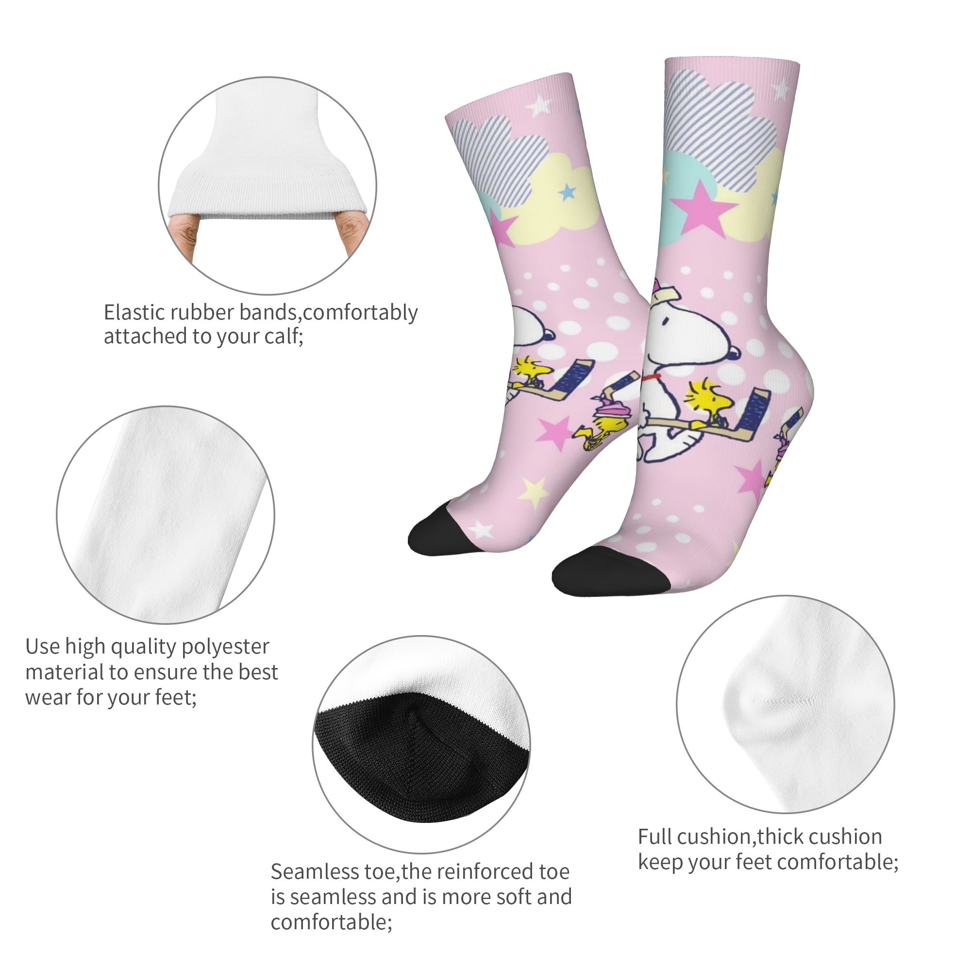 Cartoon Cute S-Snoopys Socks M - Men'S Fashion Youtube recension och pris
