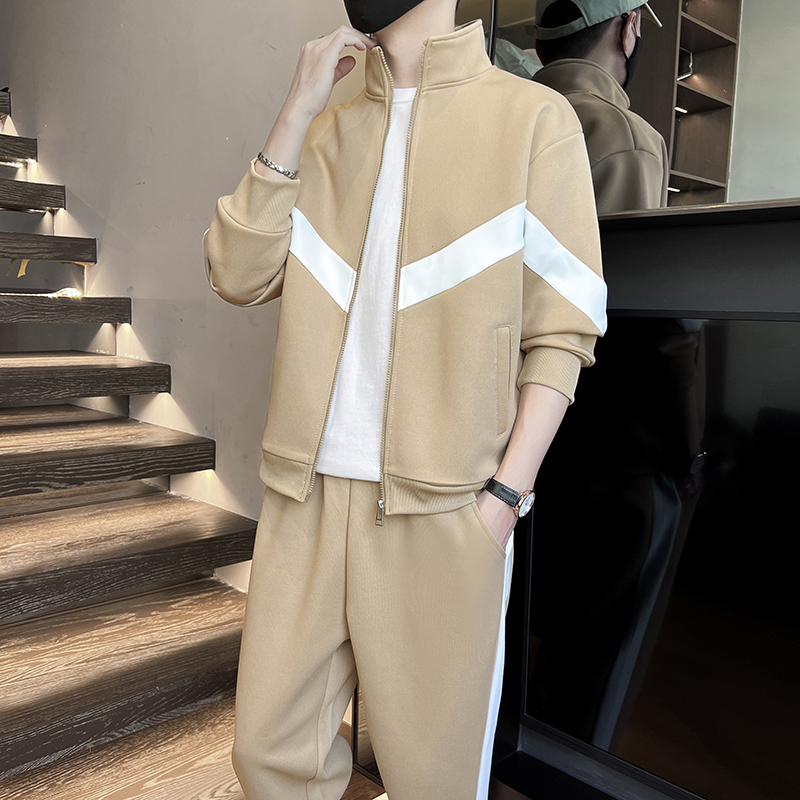 Autumn Patchwork Tracksuit Men - Jogger Sweatpants Men recension och pris