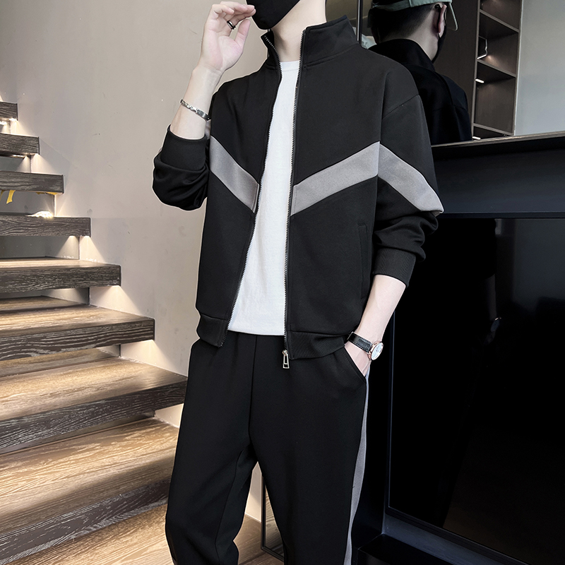 Autumn Patchwork Tracksuit Men - Jogger Sweatpants Men recension och pris