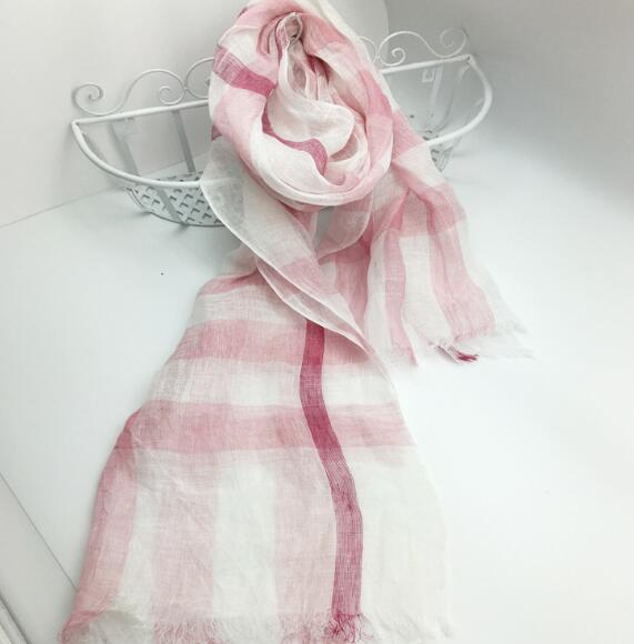 100% Linen Plaid Contrast Tass - Men'S Fashion Head Scarf recension och pris