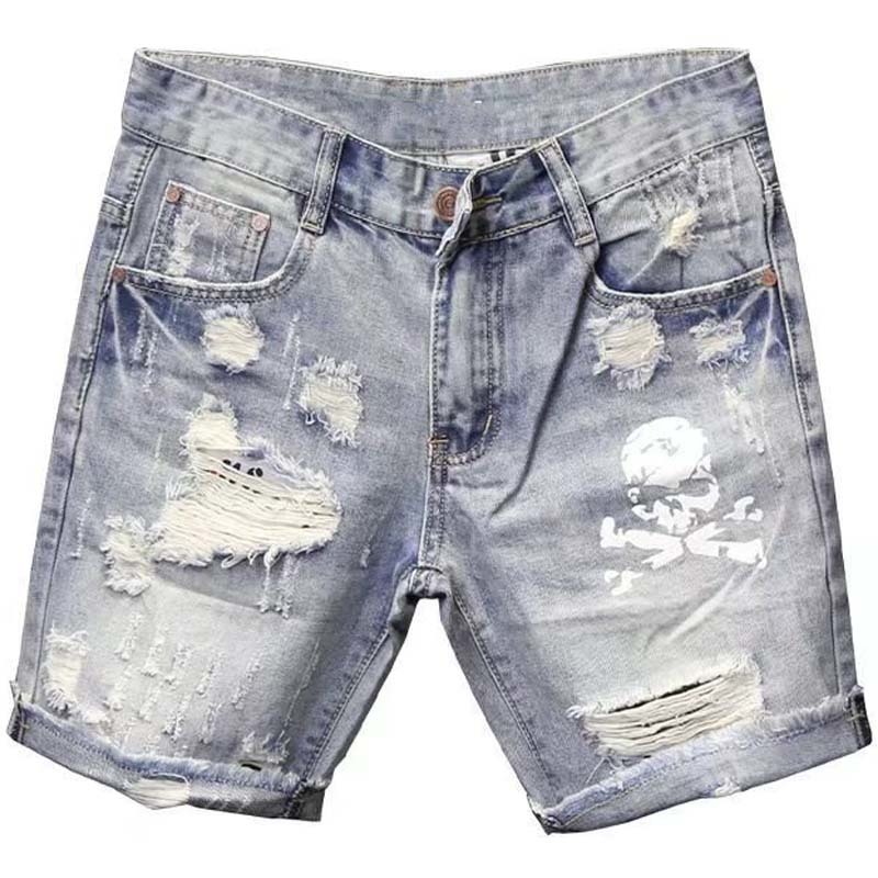 Summer Men's Worn Bead Hole Be - Men'S Fashion Jeans recension och pris