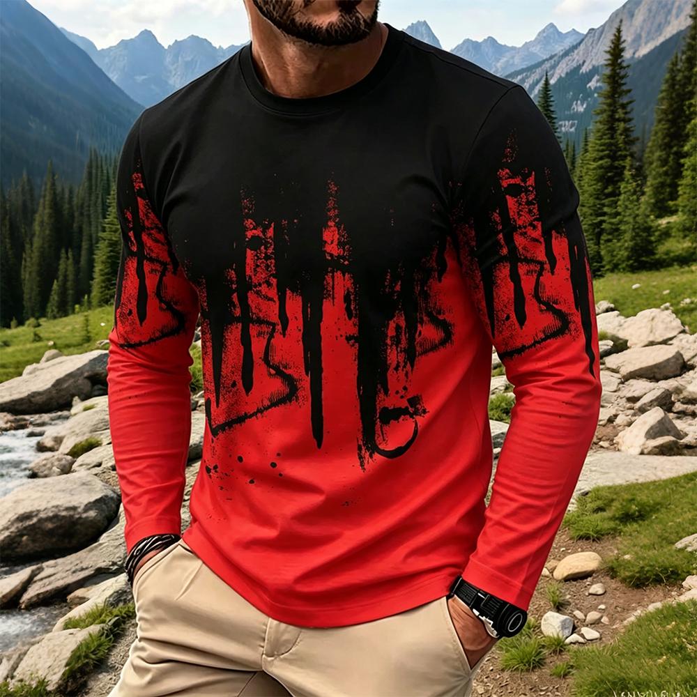 Men's Gradient Ink Splash Long - Men'S Spring Fashion recension och pris