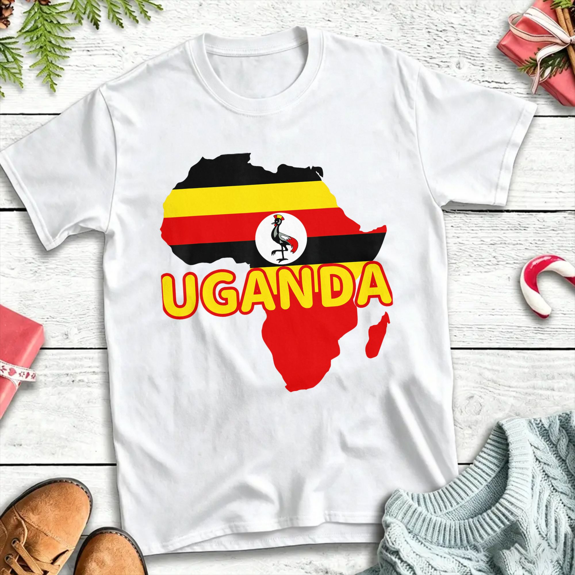 Uganda Ugandan Pride Flag Map  - Men Fashion Uganda recension och pris